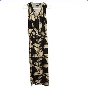Tommy Bahama Hawaiian Aloha 100% Silk Floral Tie-Front Maxi Dress, Size 4